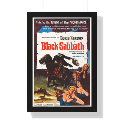 BLACK SABBATH 1963 - Framed Movie Poster-16″ x 24″-The Sticker Space