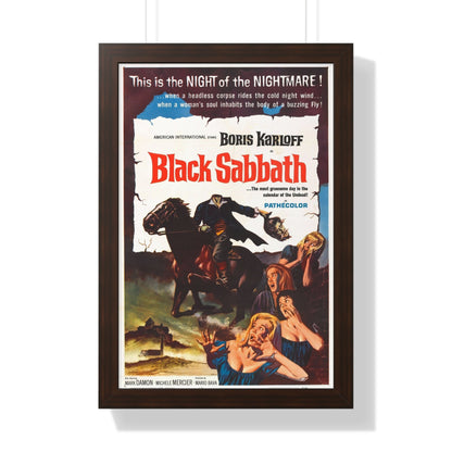 BLACK SABBATH 1963 - Framed Movie Poster-16″ x 24″-The Sticker Space