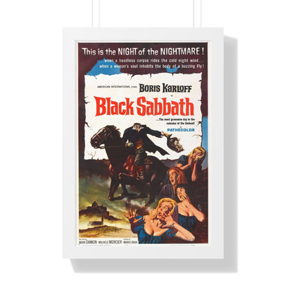 BLACK SABBATH 1963 - Framed Movie Poster-16″ x 24″-The Sticker Space