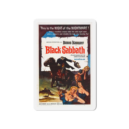 BLACK SABBATH 1963 Movie Poster - Die-Cut Magnet-5" x 5"-The Sticker Space