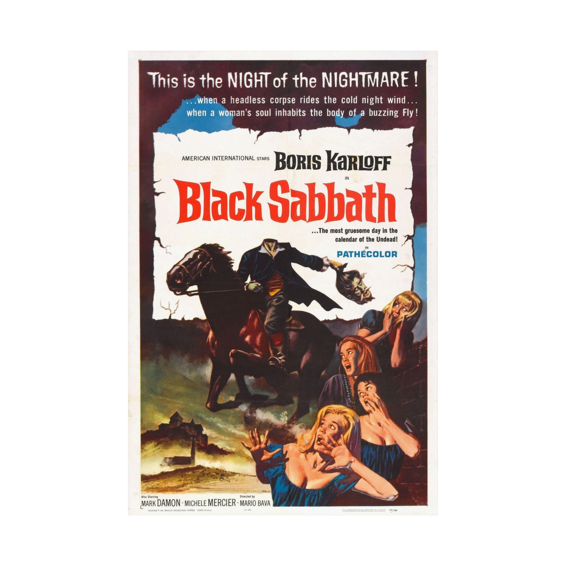 BLACK SABBATH 1963 - Paper Movie Poster-The Sticker Space