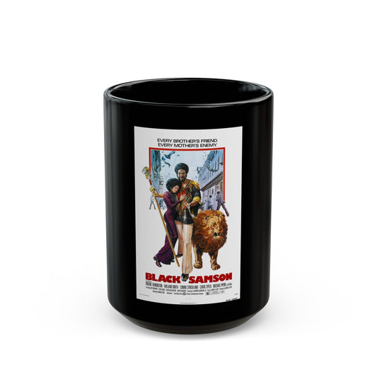 BLACK SAMSON 1974 Movie Poster - Black Coffee Mug-15oz-The Sticker Space