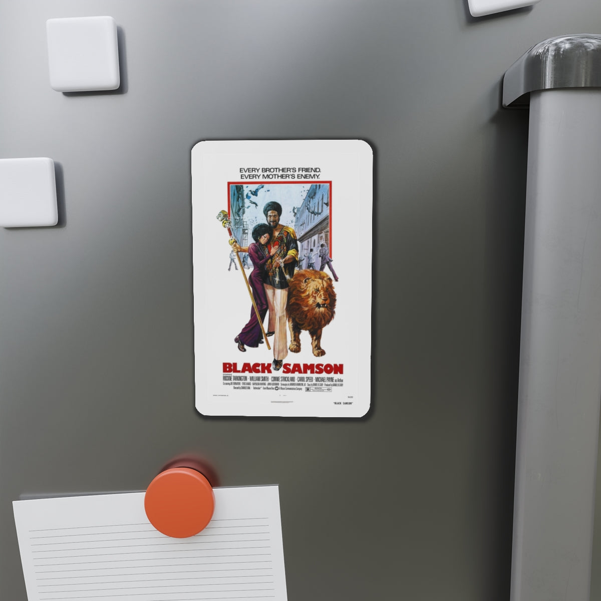 BLACK SAMSON 1974 Movie Poster - Die-Cut Magnet-The Sticker Space