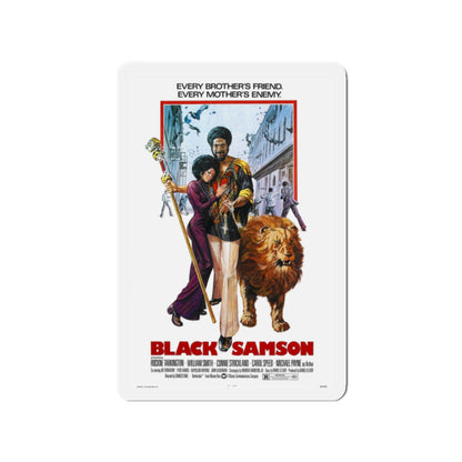 BLACK SAMSON 1974 Movie Poster - Die-Cut Magnet-2" x 2"-The Sticker Space