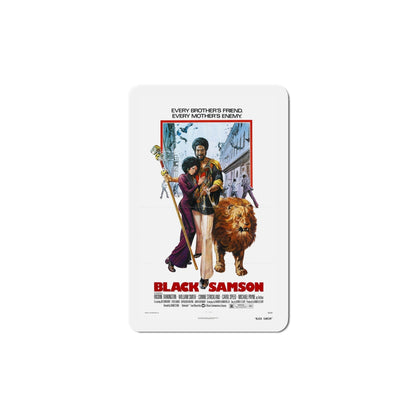 Black Samson 1974 Movie Poster Die-Cut Magnet-5 Inch-The Sticker Space