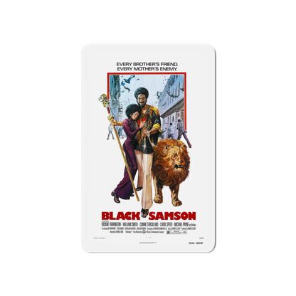 BLACK SAMSON 1974 Movie Poster - Die-Cut Magnet-6 × 6"-The Sticker Space