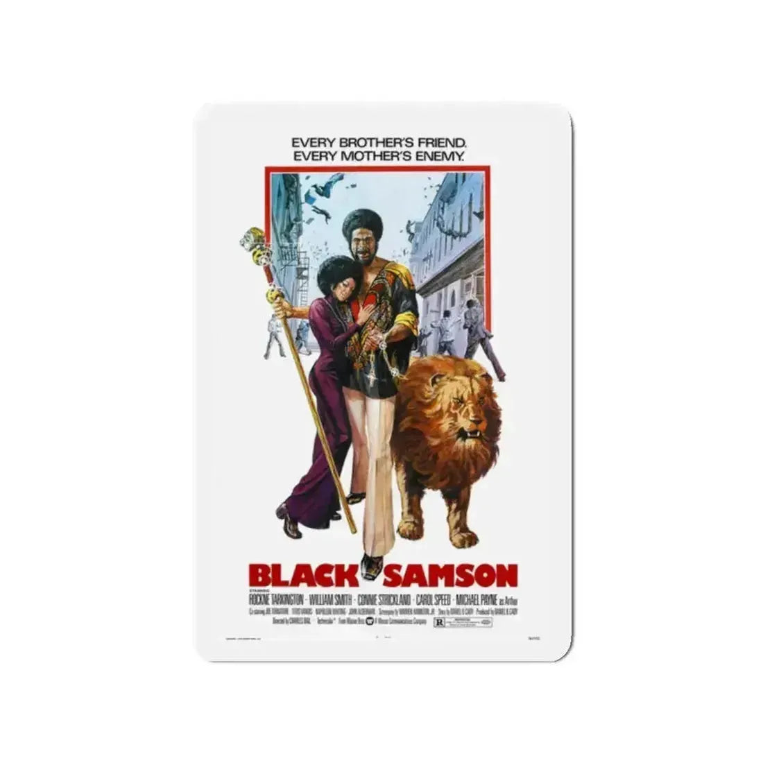BLACK SAMSON 1974 Movie Poster - Refrigerator Magnet - The Sticker Space