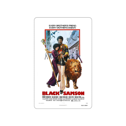 BLACK SAMSON 1974 Movie Poster STICKER Vinyl Die-Cut Decal-2 Inch-The Sticker Space