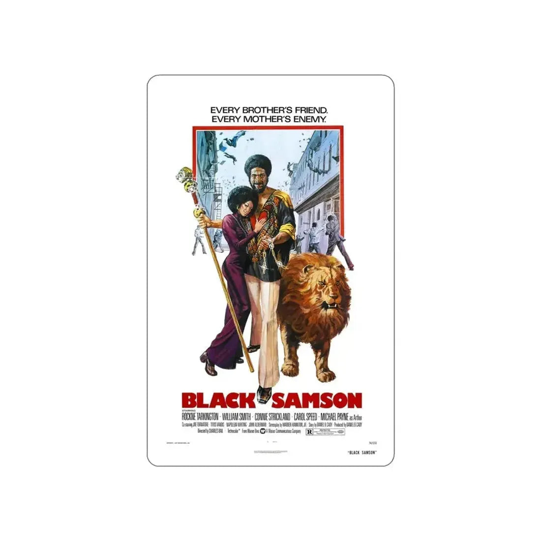 BLACK SAMSON 1974 Movie Poster STICKER Vinyl Die-Cut Decal - The Sticker Space