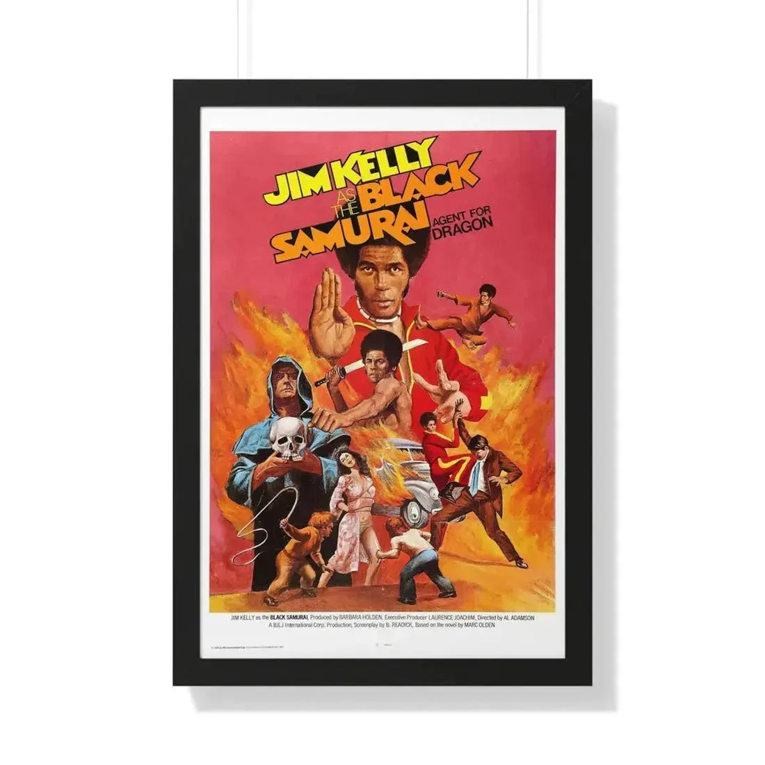 BLACK SAMURAI 1977 - Framed Movie Poster - The Sticker Space