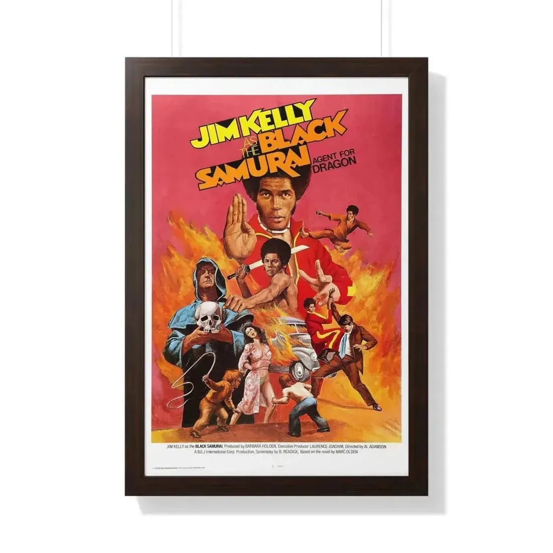 BLACK SAMURAI 1977 - Framed Movie Poster - The Sticker Space