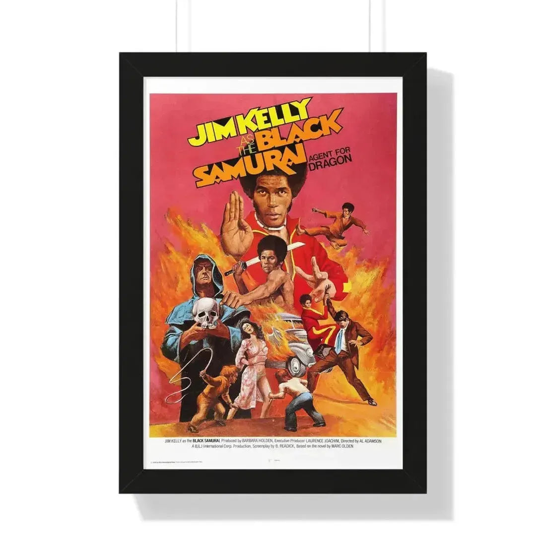 BLACK SAMURAI 1977 - Framed Movie Poster - The Sticker Space