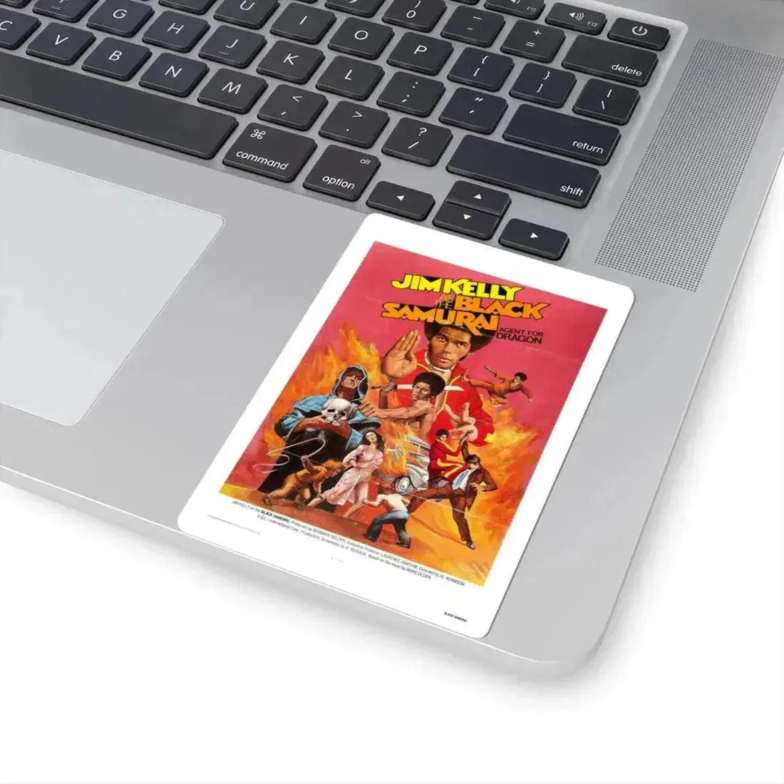 Black Samurai 1977 Movie Poster - STICKER Vinyl Kiss-Cut Decal - The Sticker Space