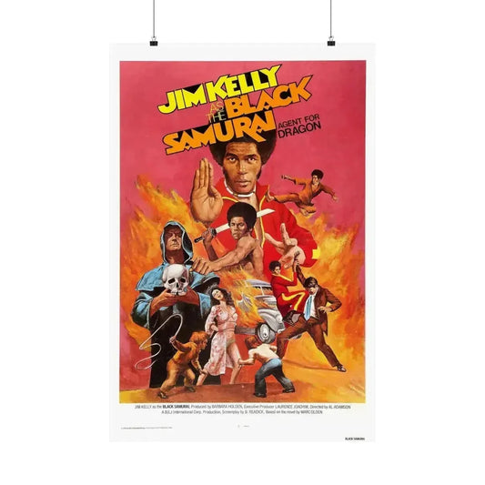 BLACK SAMURAI 1977 - Paper Movie Poster 24″ x 36″ Matte - The Sticker Space