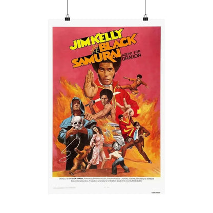 BLACK SAMURAI 1977 - Paper Movie Poster - The Sticker Space