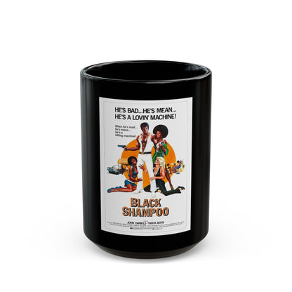 BLACK SHAMPOO 1976 Movie Poster - Black Coffee Mug-15oz-The Sticker Space