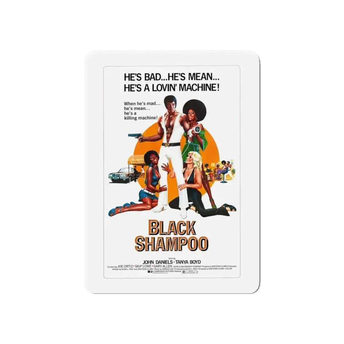 BLACK SHAMPOO 1976 Movie Poster - Refrigerator Magnet - The Sticker Space