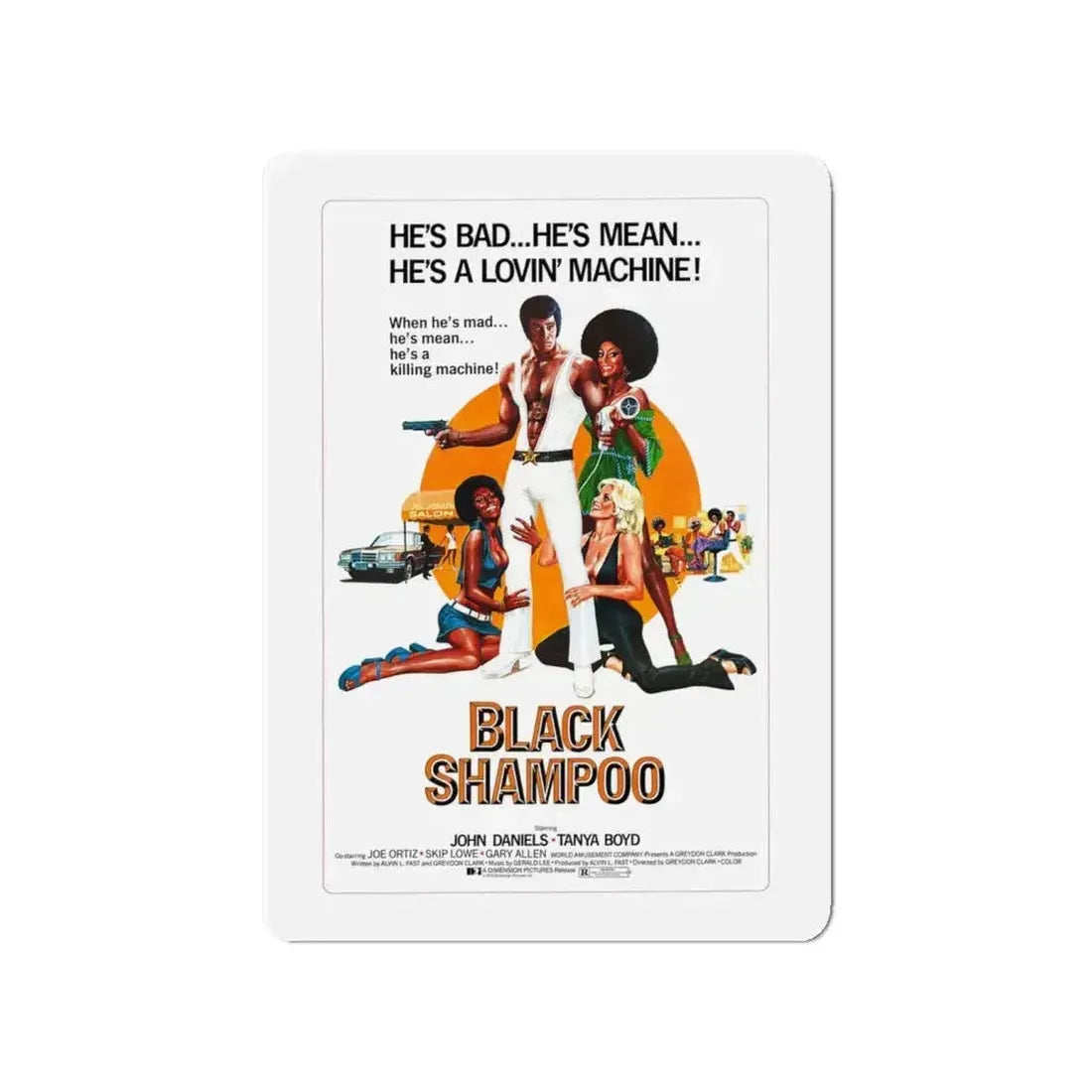 BLACK SHAMPOO 1976 Movie Poster - Refrigerator Magnet - The Sticker Space