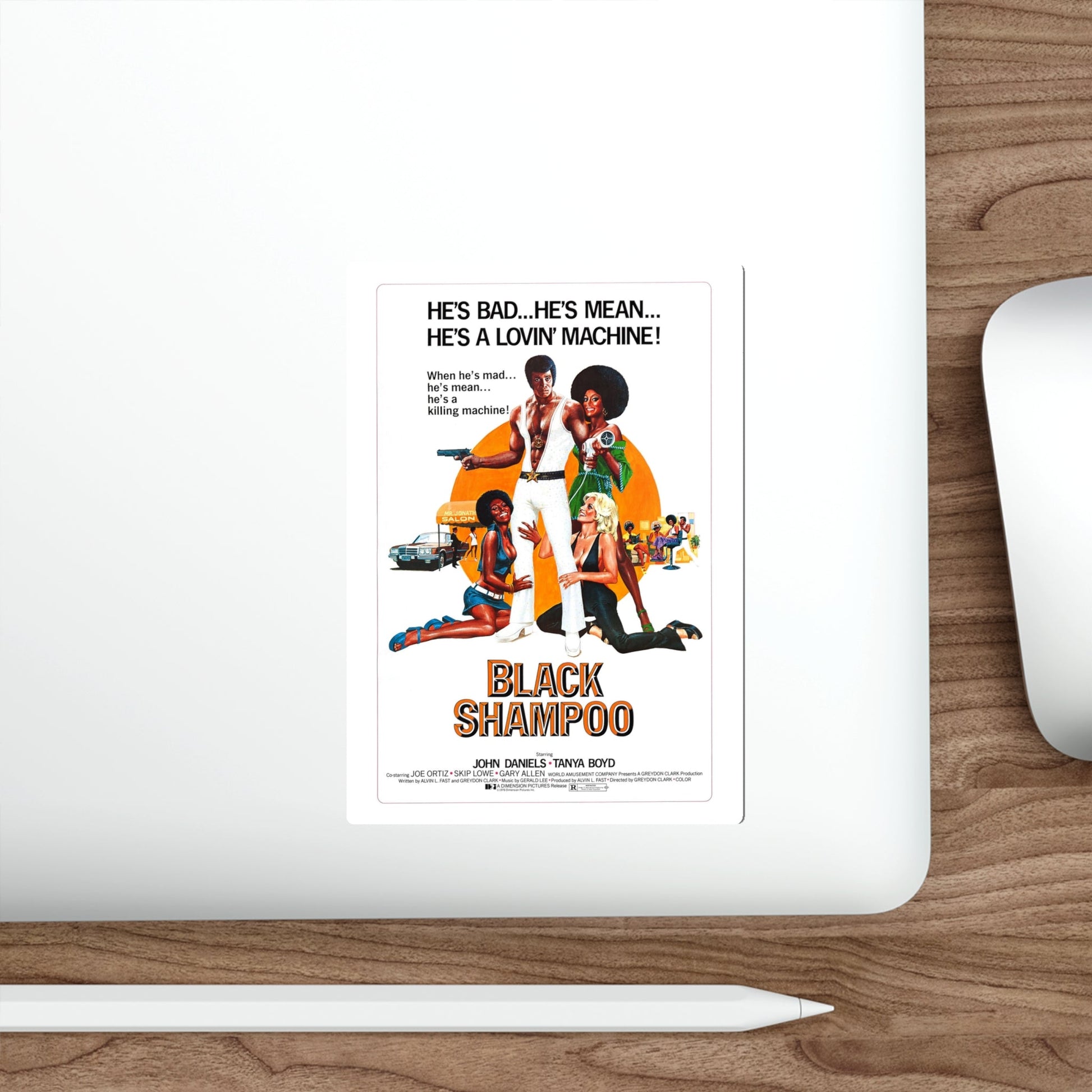 BLACK SHAMPOO 1976 Movie Poster STICKER Vinyl Die-Cut Decal-The Sticker Space