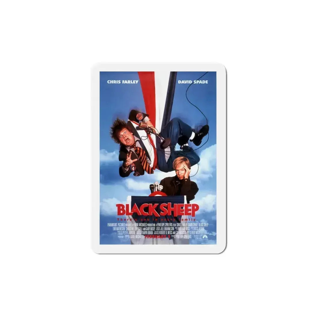 Black Sheep 1996 Movie Poster Refrigerator Magnet 5 Inch - The Sticker Space