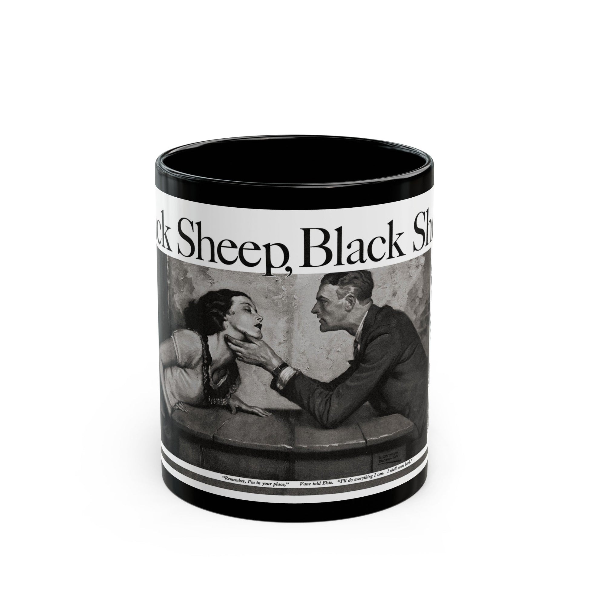 Black Sheep, Black Sheep (Pt. 3), Cosmopolitan, January 1933 - Black Coffee Mug-11oz-The Sticker Space