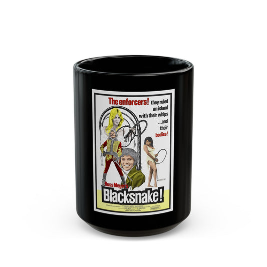 BLACK SNAKE 1973 Movie Poster - Black Coffee Mug-15oz-The Sticker Space