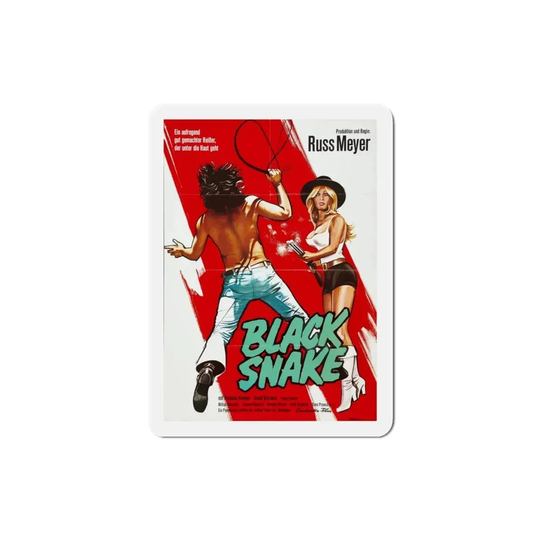 Black Snake 1973 Movie Poster Refrigerator Magnet - The Sticker Space