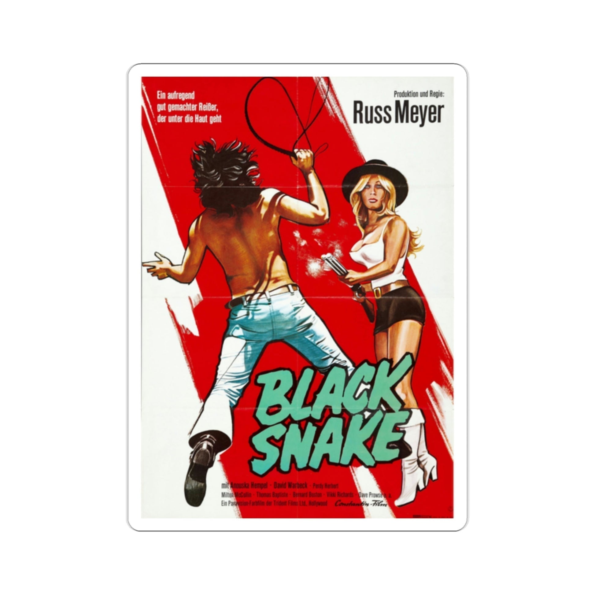 Black Snake 1973 Movie Poster STICKER Vinyl Die-Cut Decal-2 Inch-The Sticker Space