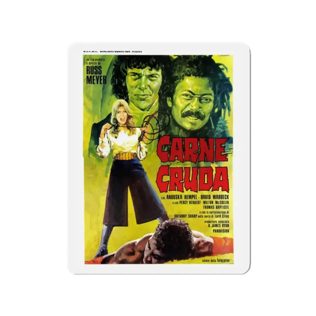 BLACK SNAKE (2) 1973 Movie Poster - Refrigerator Magnet 2 Inch - The Sticker Space