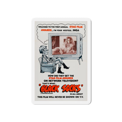 BLACK SOCKS (VIDEO VIXEN) 1975 Movie Poster - Die-Cut Magnet-5" x 5"-The Sticker Space