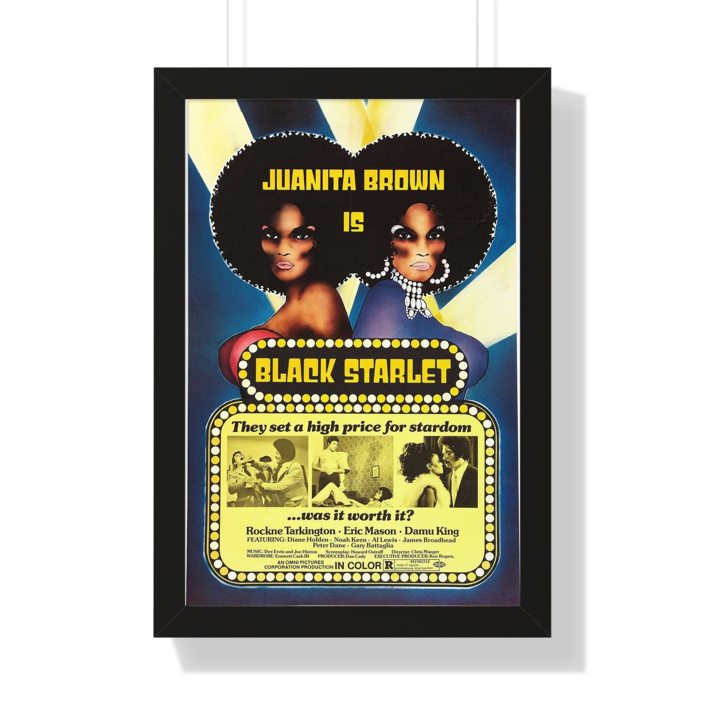 BLACK STARLET 1974 - Framed Movie Poster-16″ x 24″-The Sticker Space