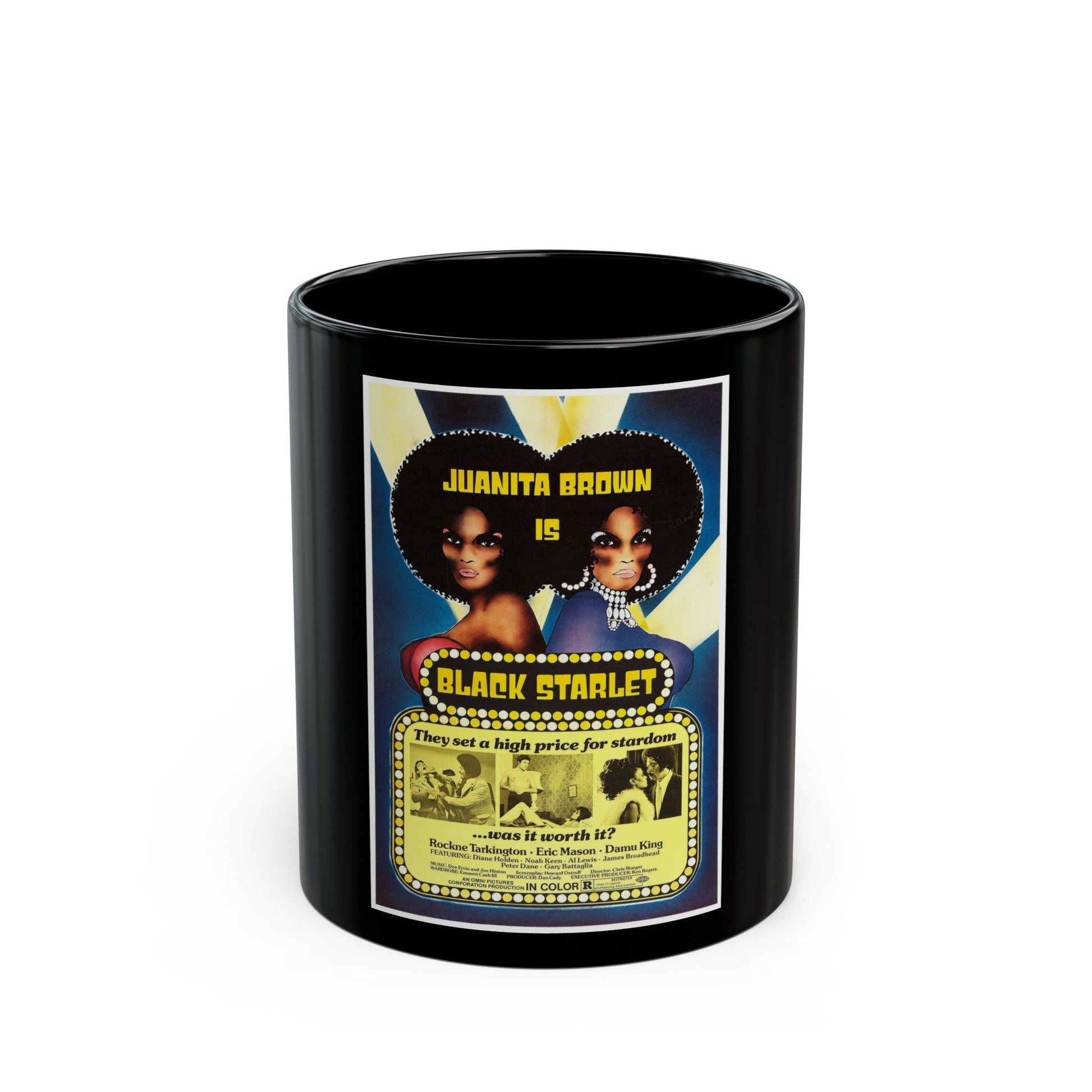 BLACK STARLET 1974 Movie Poster - Black Coffee Mug-11oz-The Sticker Space