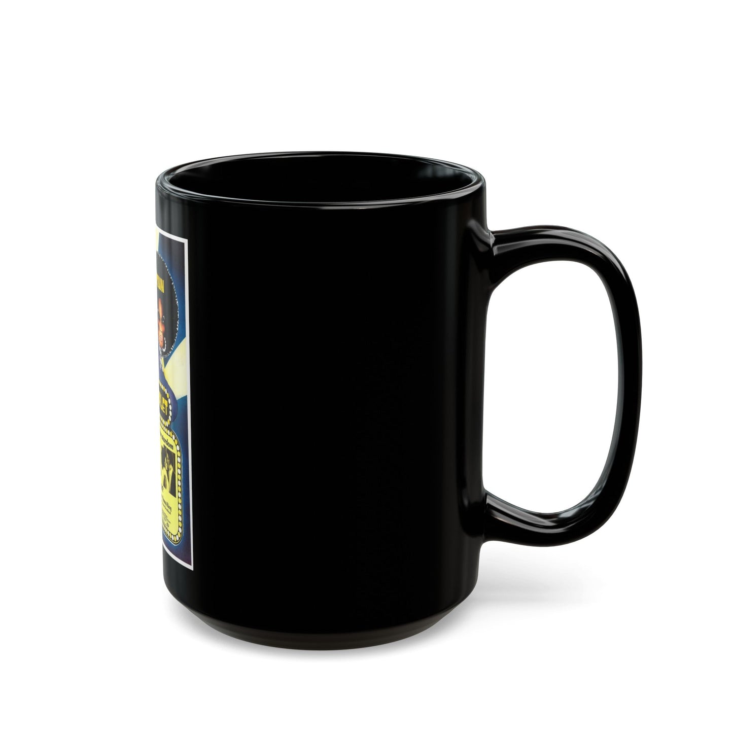 BLACK STARLET 1974 Movie Poster - Black Coffee Mug-The Sticker Space