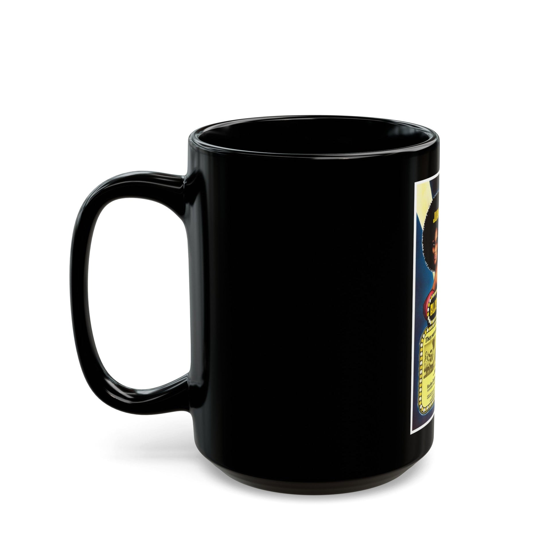 BLACK STARLET 1974 Movie Poster - Black Coffee Mug-The Sticker Space