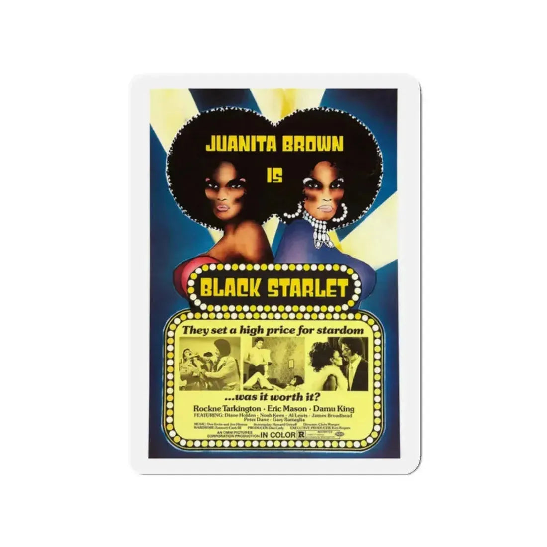 BLACK STARLET 1974 Movie Poster - Refrigerator Magnet 2 Inch - The Sticker Space