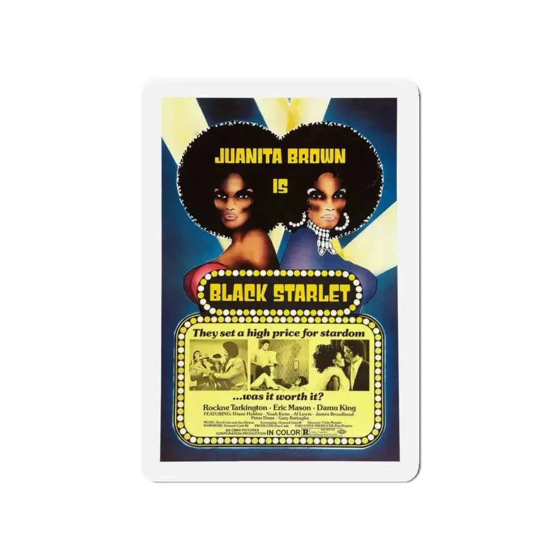 BLACK STARLET 1974 Movie Poster - Refrigerator Magnet 4 Inch - The Sticker Space