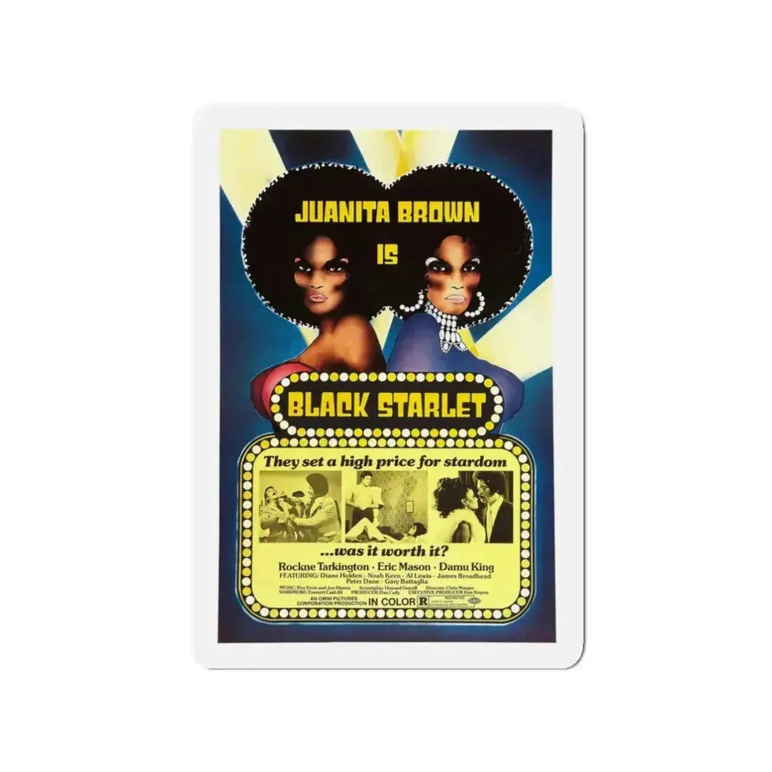 BLACK STARLET 1974 Movie Poster - Refrigerator Magnet - The Sticker Space