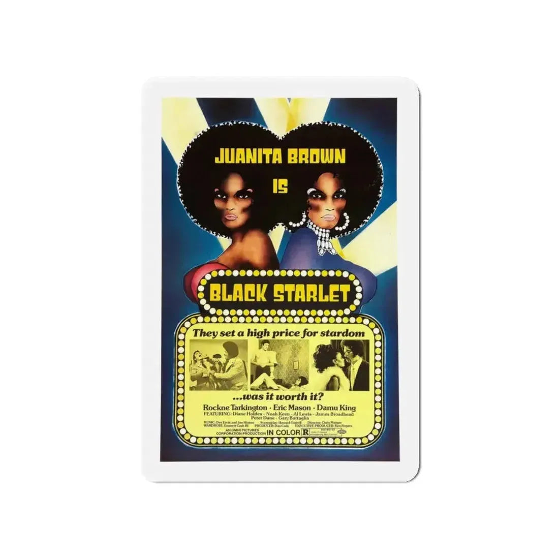 BLACK STARLET 1974 Movie Poster - Refrigerator Magnet - The Sticker Space