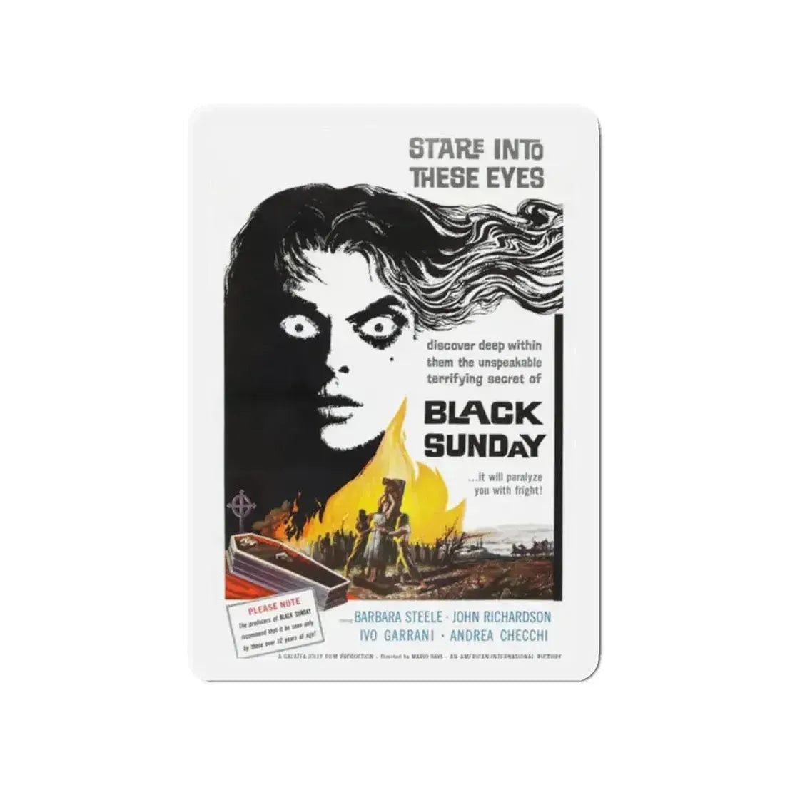 BLACK SUNDAY 1977 Movie Poster - Refrigerator Magnet - The Sticker Space