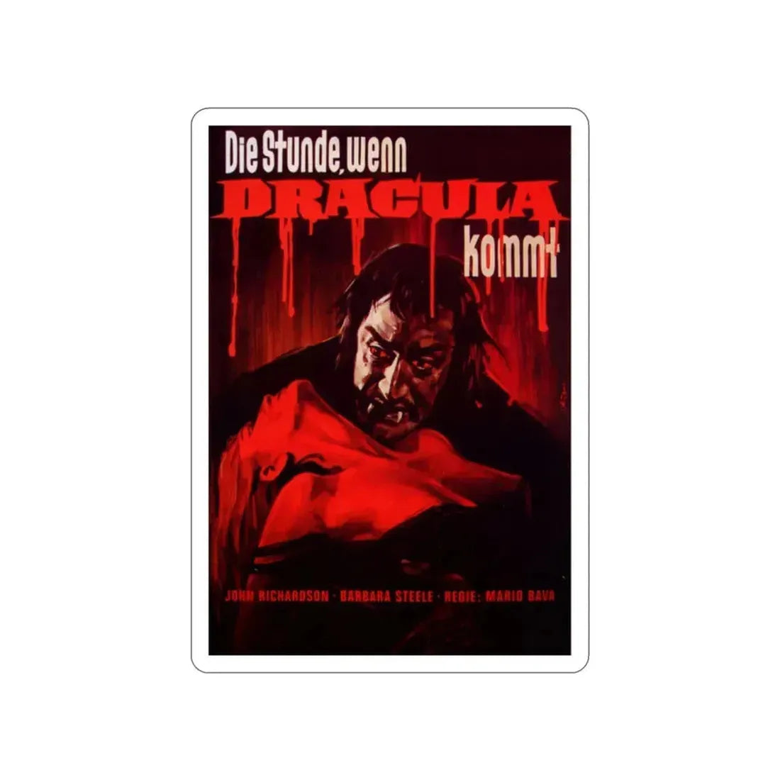 BLACK SUNDAY (GERMAN) 1977 Movie Poster STICKER Vinyl Die-Cut Decal 2 Inch - The Sticker Space