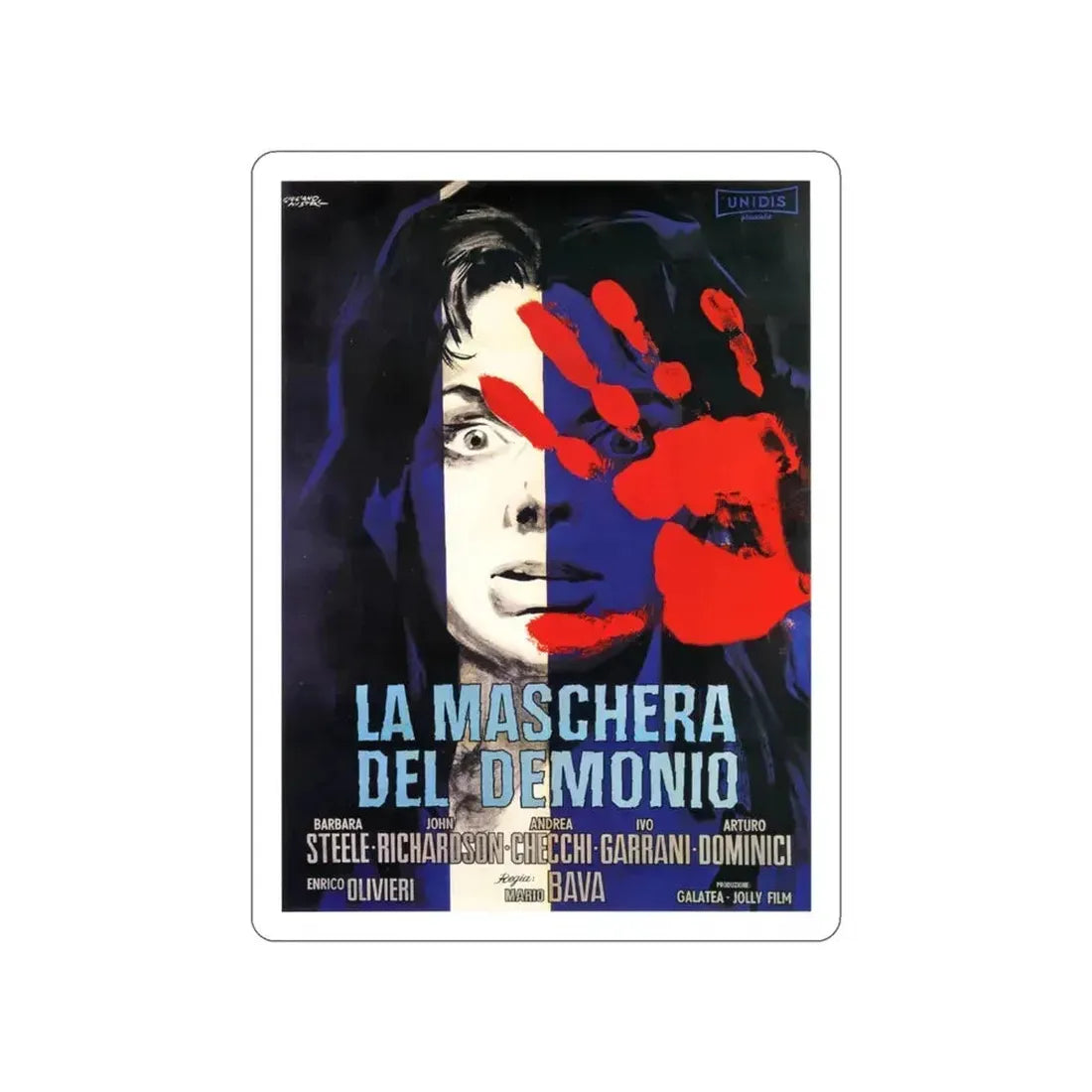BLACK SUNDAY (ITALIAN) 1977 Movie Poster STICKER Vinyl Die-Cut Decal 3 Inch - The Sticker Space