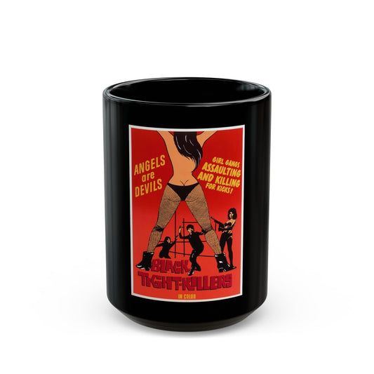 BLACK TIGHT-KILLERS 1966 Movie Poster - Black Coffee Mug-15oz-The Sticker Space