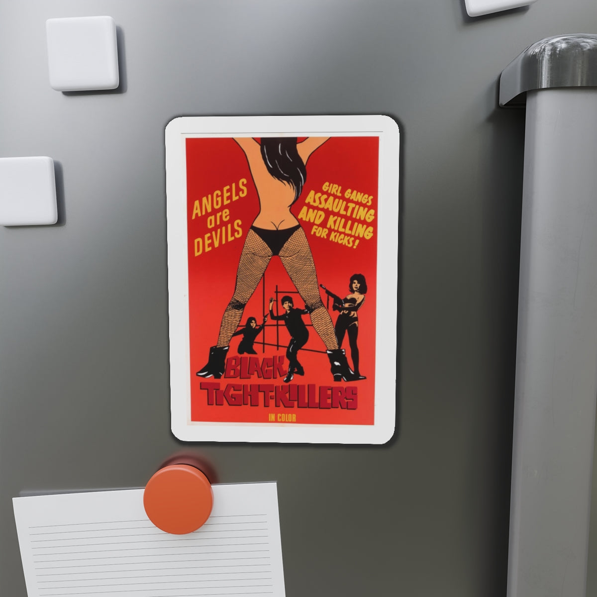 BLACK TIGHT-KILLERS 1966 Movie Poster - Die-Cut Magnet-The Sticker Space