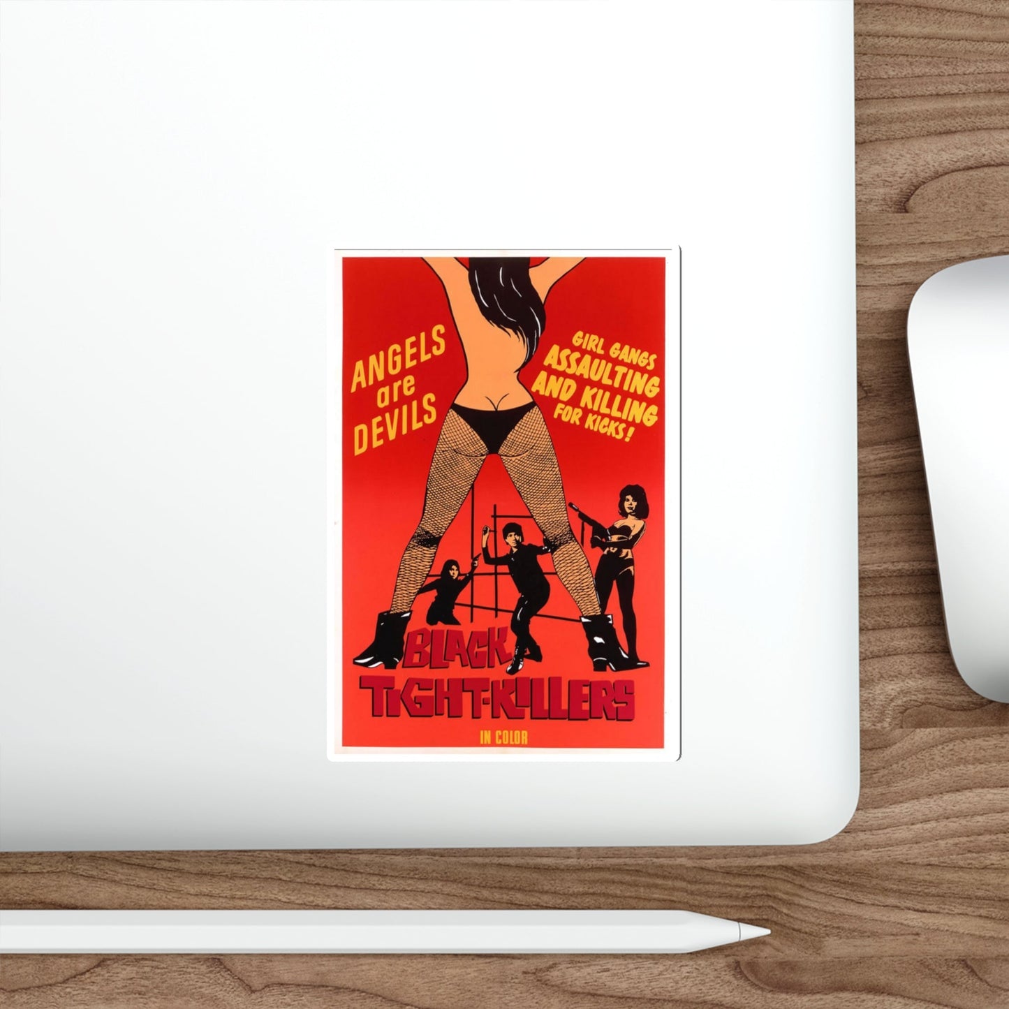 BLACK TIGHT-KILLERS 1966 Movie Poster STICKER Vinyl Die-Cut Decal-The Sticker Space