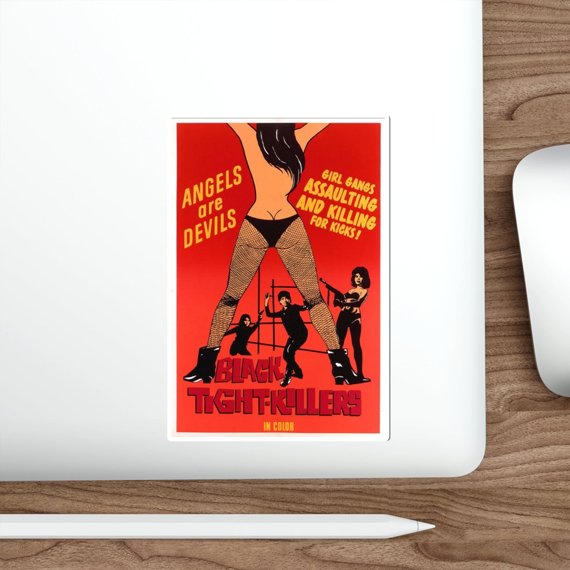 BLACK TIGHT-KILLERS 1966 Movie Poster STICKER Vinyl Die-Cut Decal-The Sticker Space