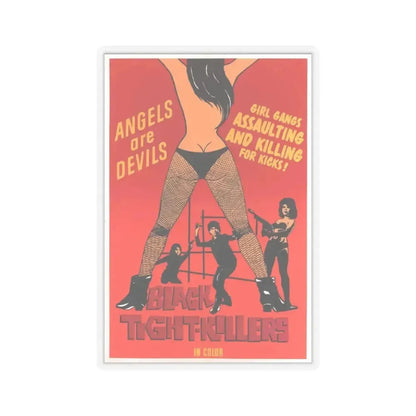 BLACK TIGHT-KILLERS 1966 Movie Poster - STICKER Vinyl Kiss-Cut Decal 4 Inch Transparent - The Sticker Space