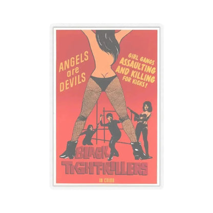 BLACK TIGHT-KILLERS 1966 Movie Poster - STICKER Vinyl Kiss-Cut Decal 6 Inch Transparent - The Sticker Space