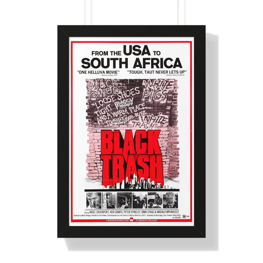 BLACK TRASH (SOUL PATROL) 1976 - Framed Movie Poster-16″ x 24″-The Sticker Space