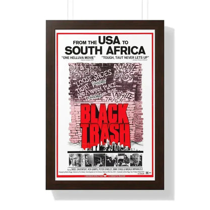 BLACK TRASH (SOUL PATROL) 1976 - Framed Movie Poster 16″ x 24″ Walnut - The Sticker Space