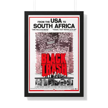 BLACK TRASH (SOUL PATROL) 1976 - Framed Movie Poster 20" x 30" Black - The Sticker Space